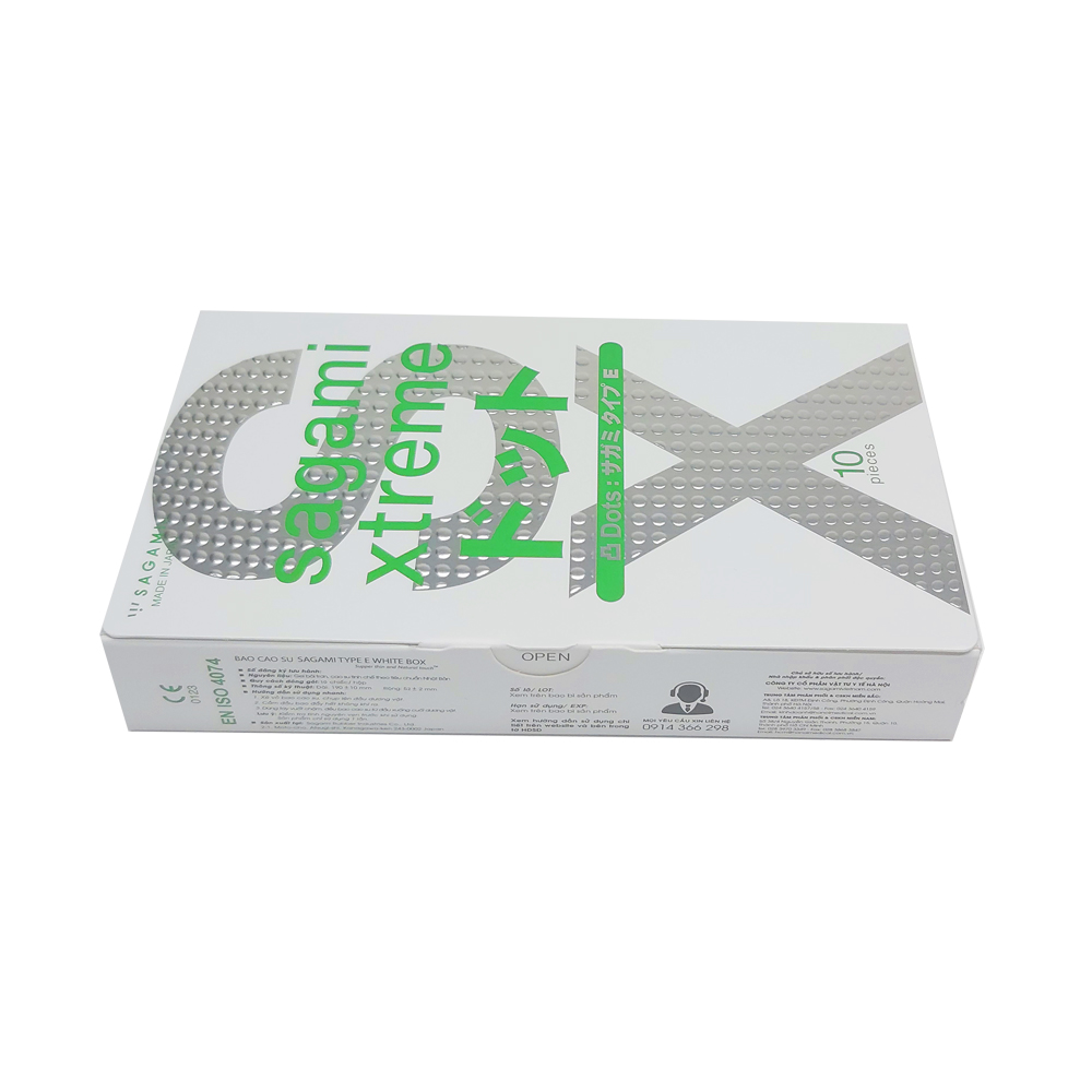 Hình ảnh Bao Cao Su Sagami Xtreme White - Hộp 10 Chiếc