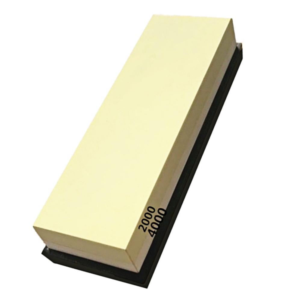 Đá mài dao kép 2000/4000, kết hợp thô và mịn,Được làm bằng corundum trắng chất lượng cao