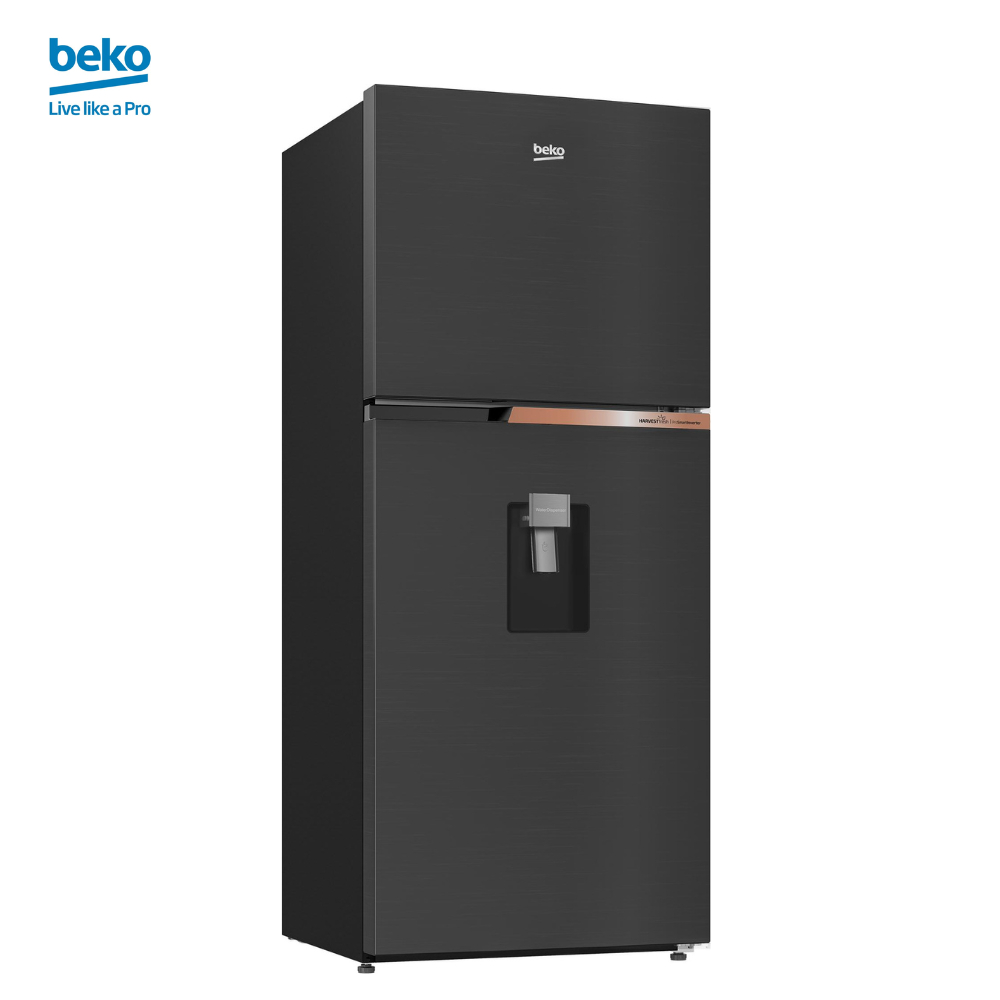 Tủ Lạnh 2 Cửa Ngăn Đá Trên BEKO Dung Tích 340 Lít, Có Vòi Lấy Nước Ngoài, Tiết Kiệm Điện Năng - RDNT371I50VDHFSK - Hàng Chính Hãng