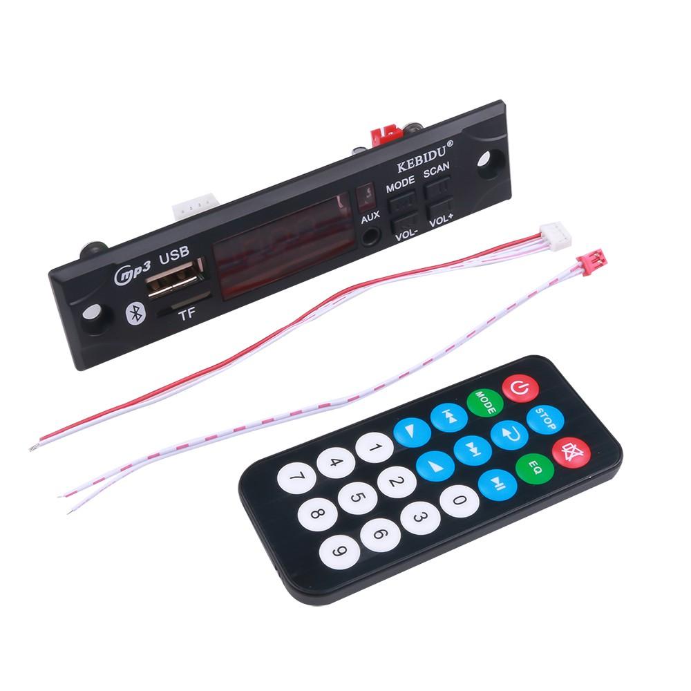 Set mô đun bảng mạch bluetooth phát mp3 không dây 5V 12V MP3 WMA dùng cho xe hơi