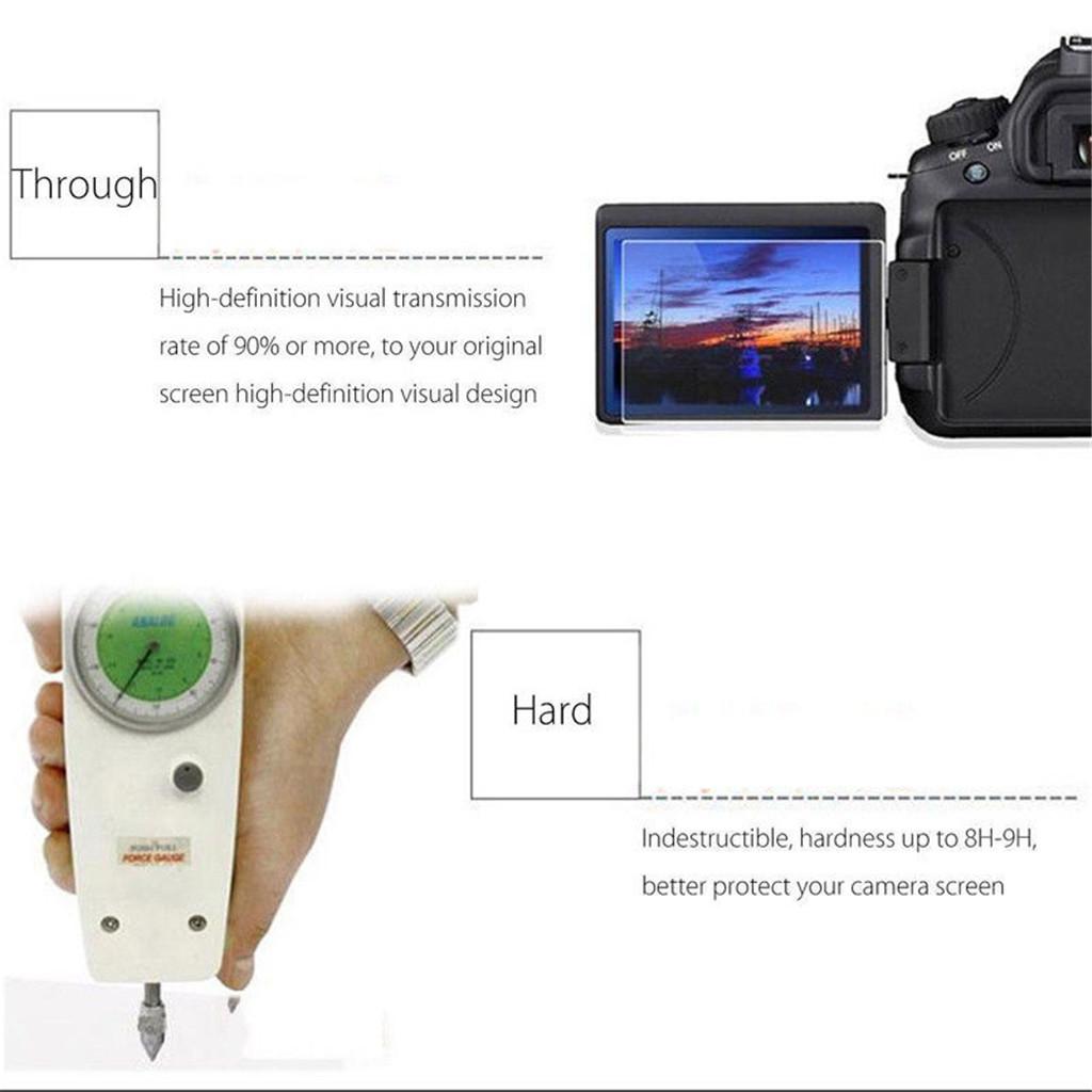 0.33mm Thickness Highly Clarity Film Tempered Glass LCD Screen Protector for Sony A7II A7SII A7RII Digital Camera