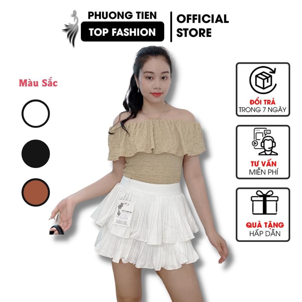 Chân váy Xòe 2 Tầng,Chân Váy Xếp Ly 2 Tầng Phong Cách Hàn Quốc Cap Cấp,Có Quần Đùi Bên trong Co Dãn 4 Chiều
