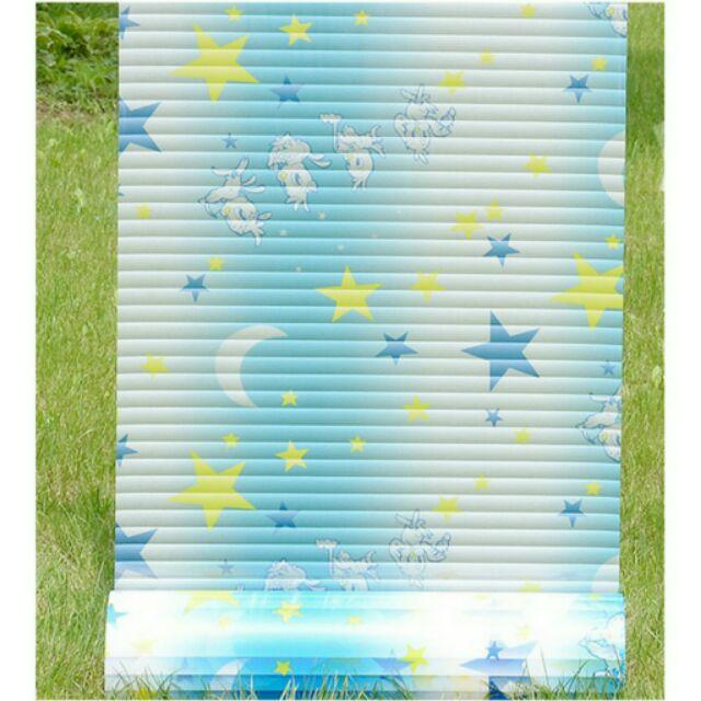 Decal giấy dán kính họa tiết trăng sao