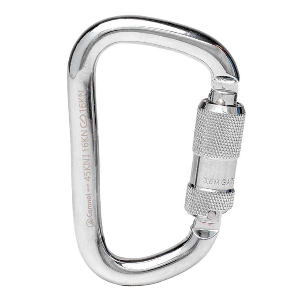 45KN Twist Gate Auto Lock Carabiner Climbing Caving   Rappelling