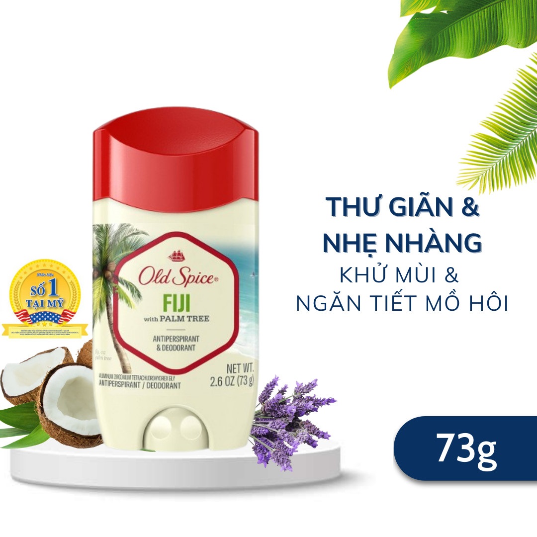 Lăn Khử Mùi Cho Nam Hương Thư Giãn Nhẹ Nhàng Old Spice FIJI 73g