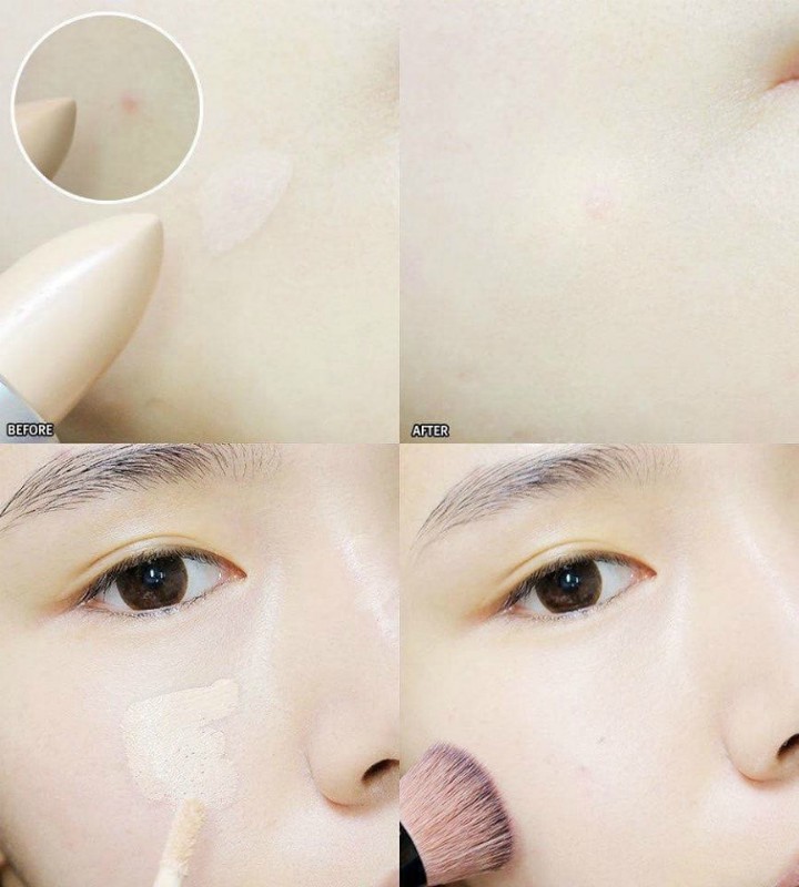 Che khuyết điểm 2 đầu Concealer Dual Veil FMGT The Face Shop (mẫu mới