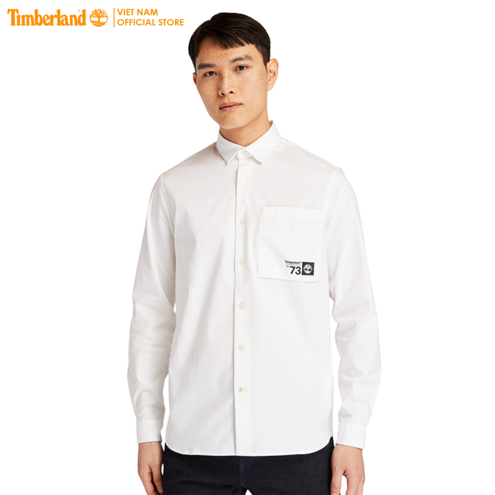 [NEW] Original Timberland Áo Sơ Mi Nam Outlast M&amp;Match Shirt In White TB0A2G6M