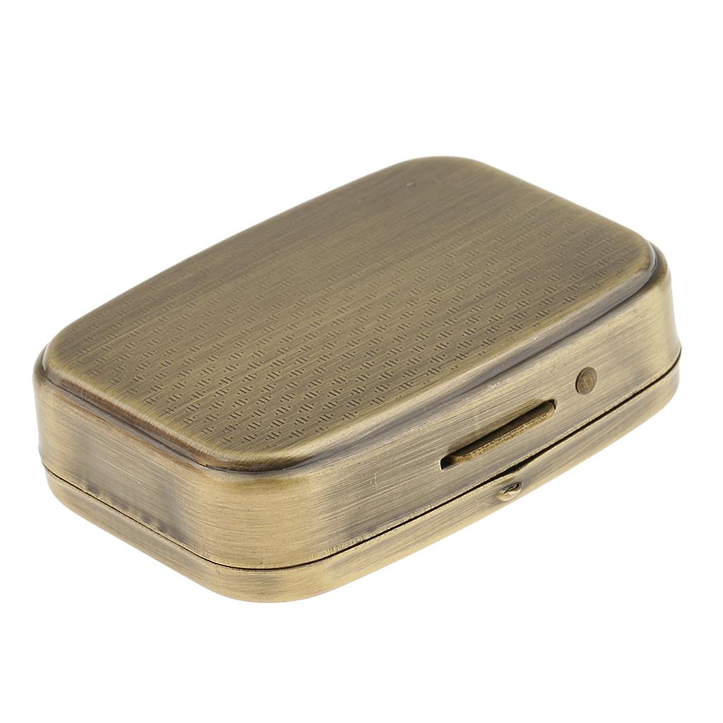 Travel Portable Vitamin Organizer Medicine Tablet Box Storage Case w/ Mirror