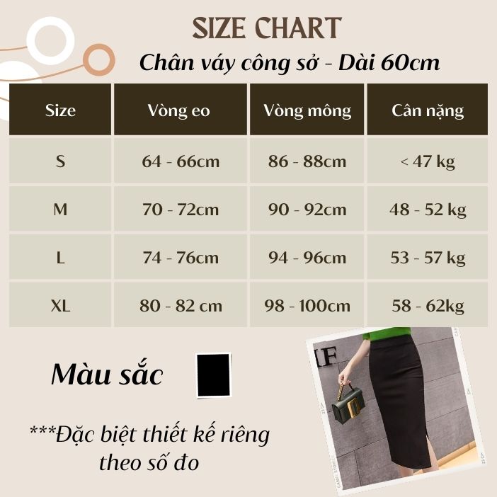 Chân váy bút chì dáng dài hàng thiết kế cao cấp ️chất liệu vải nhập có độ co giản tốt Shop váy công sở Bigsize BC0002
