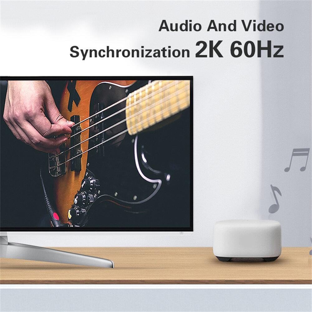 Bộ chuyển đổi tương thích Vga sang Hdmi Bộ chia Vga với bộ chuyển đổi âm thanh 3,5mm cho máy chiếu Pc Hdtv đa cổng Vga