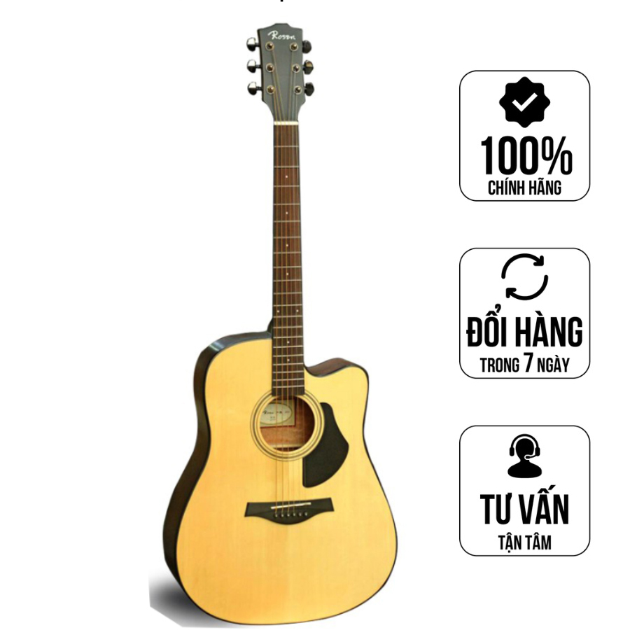 Đàn Guitar Acoustic Rosen Vàng G15 - Màu Vàng, Size 41 , Âm Thanh Tốt