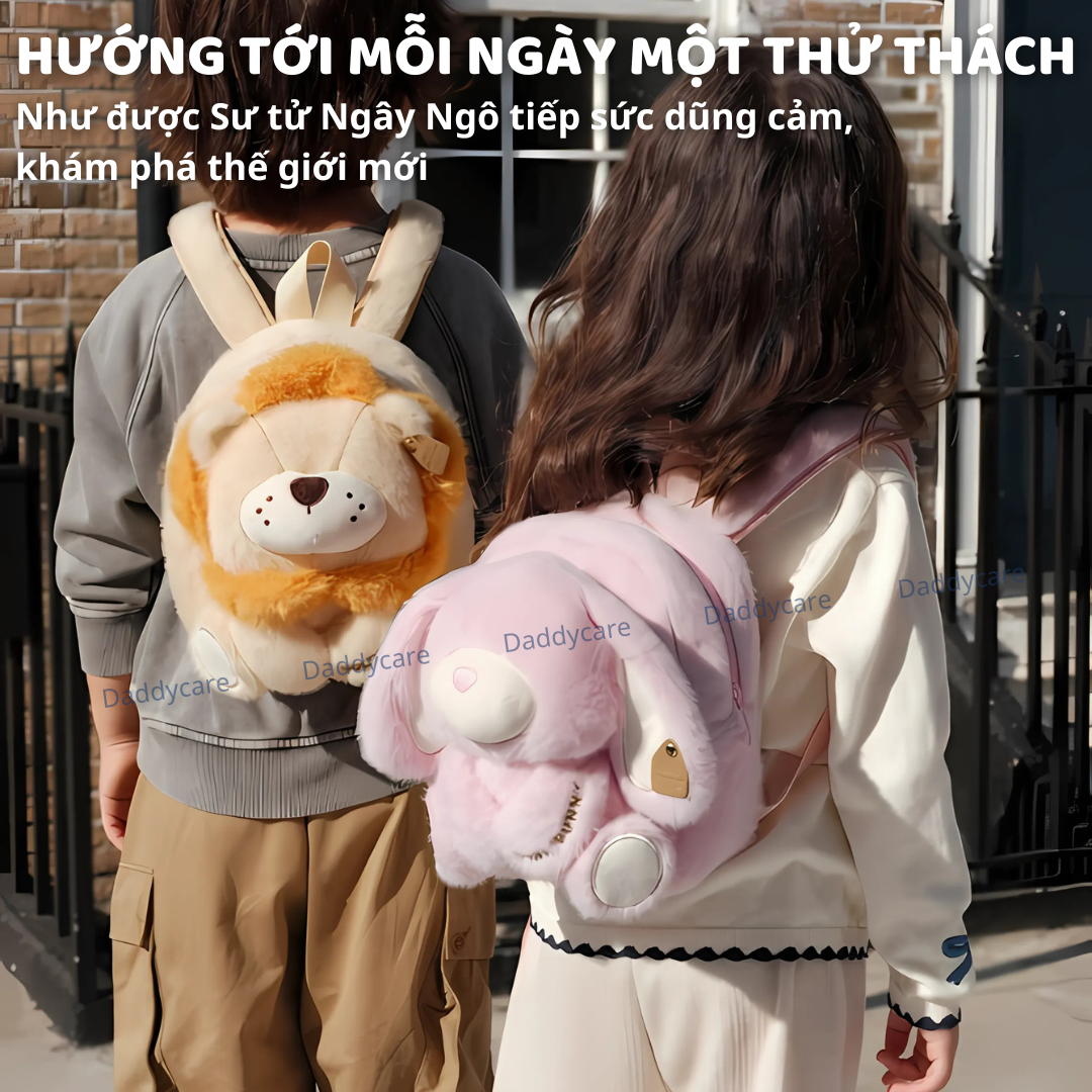 Balo gấu bông cho bé mầm non Zoyzoii B82 Kids Backpack, cặp cho bé mẫu giáo