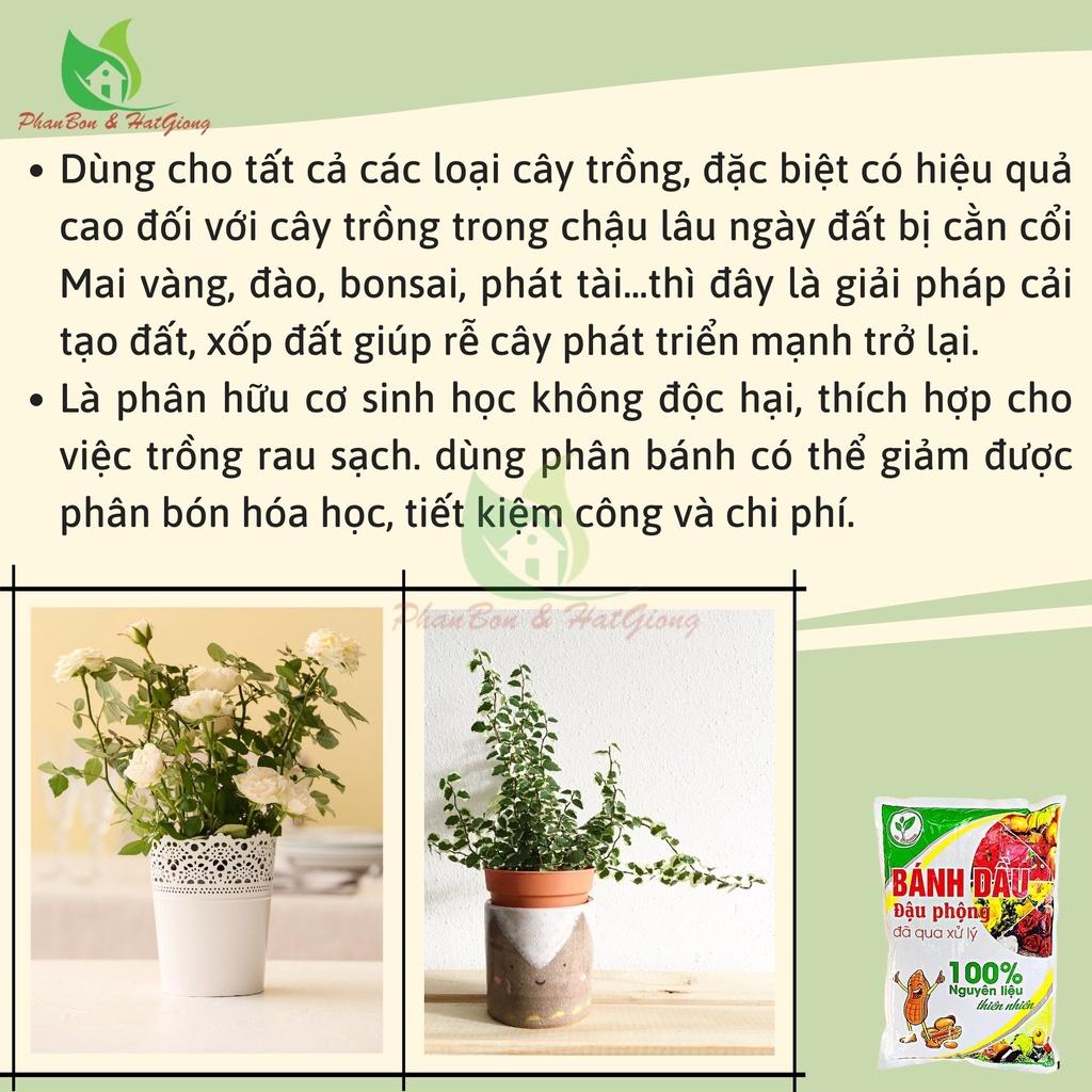 Phân Bón Hữu Cơ Bánh Dầu Đậu Phộng HAK Đã Xử Lý 100% Từ Thiên Nhiên 1KG Trồng Rau, Cây Cảnh - Shop Phân Bón và Hạt Giống