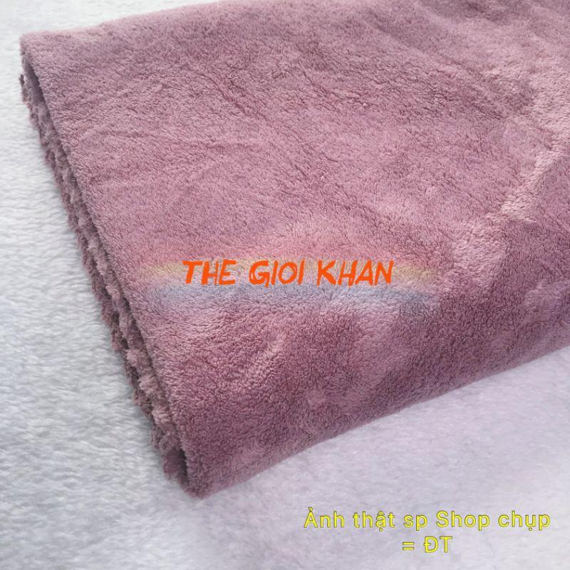 Khăn tắm dành cho cả nam và nữ khổ 140x70 - khăn tắm nhung san hô siêu thấm