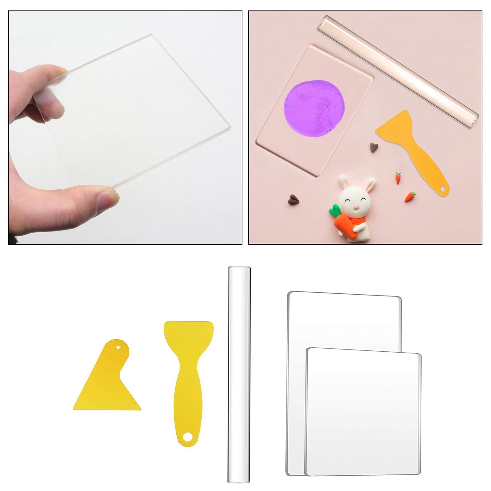 Acrylic Clay Roller Set Ceramic Sculpting Clay Cutter Polymer Clay Supplies