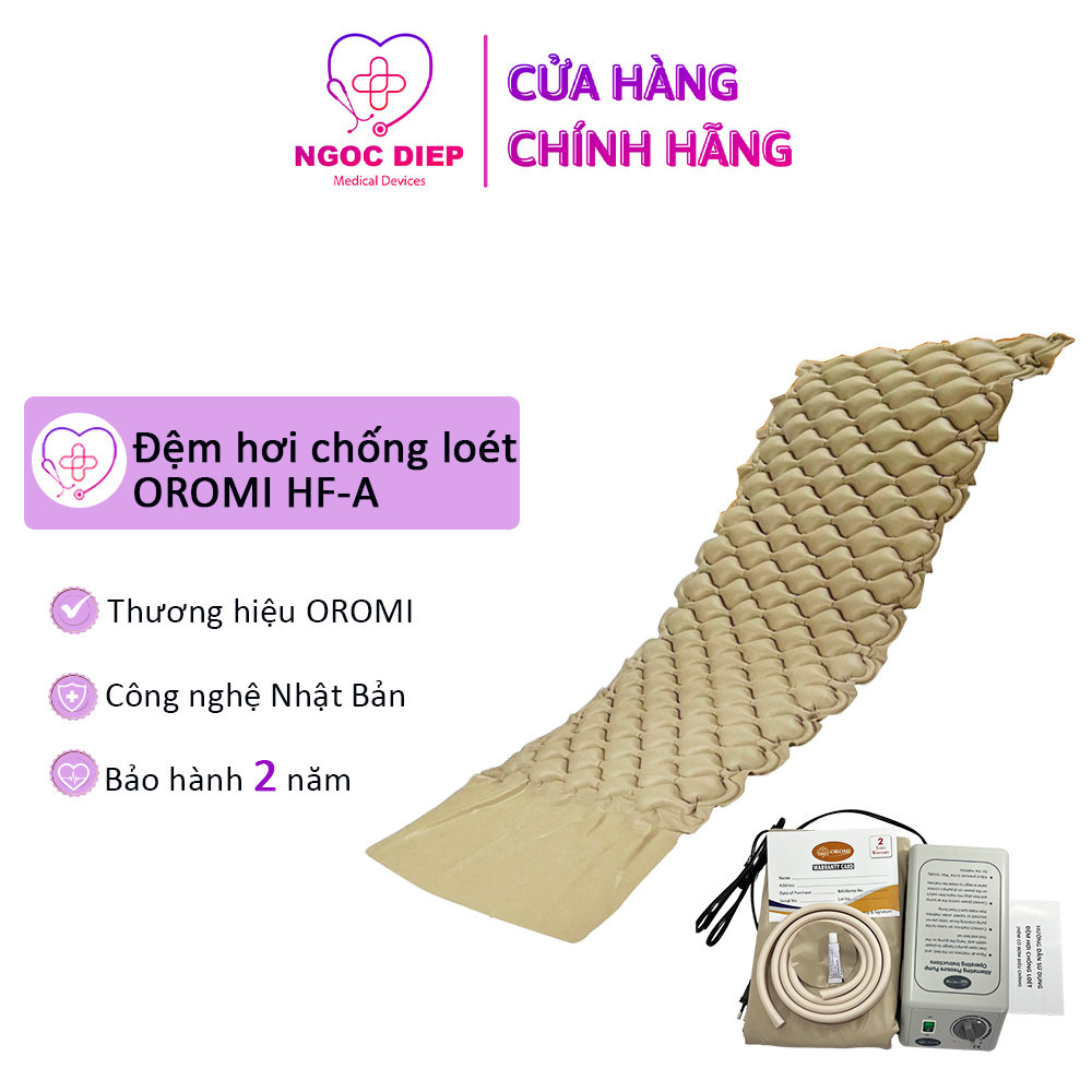 Đệm hơi chống loét OROMI HF-A (Nệm có bơm điều chỉnh) - Nệm cho người ốm, người già - Bảo hành chính hãng