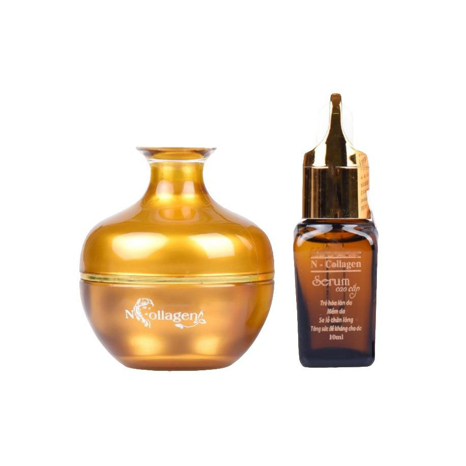 Combo Kem Face Nhân Sâm + Serum Cao Cấp Ncollagen