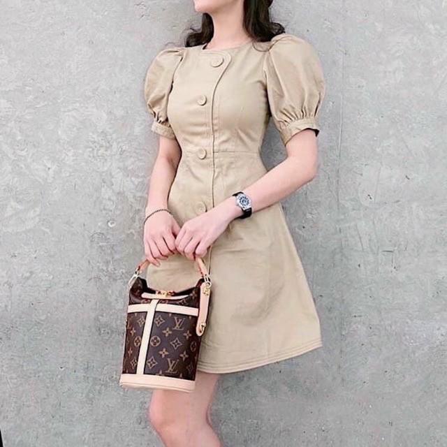 Váy basic màu da HIN DRESS - V033