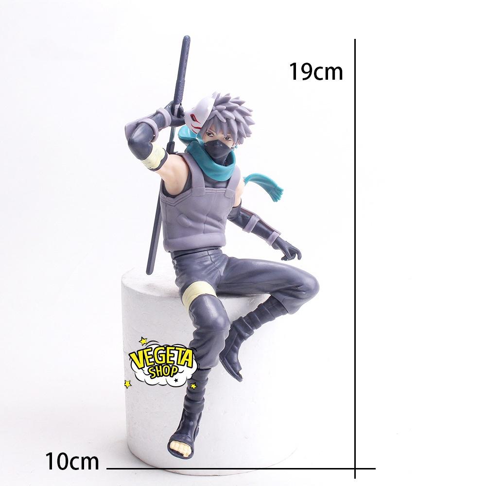 Mô hình Kakashi ngồi - Mô hình Naruto - Hatake Kakashi - Cao 19cm - Trang trí ô tô, bàn làm việc