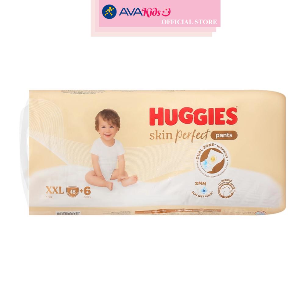 Tã quần Huggies Skin Perfect size XXL 48 + 6 miếng (Trên 15 kg)