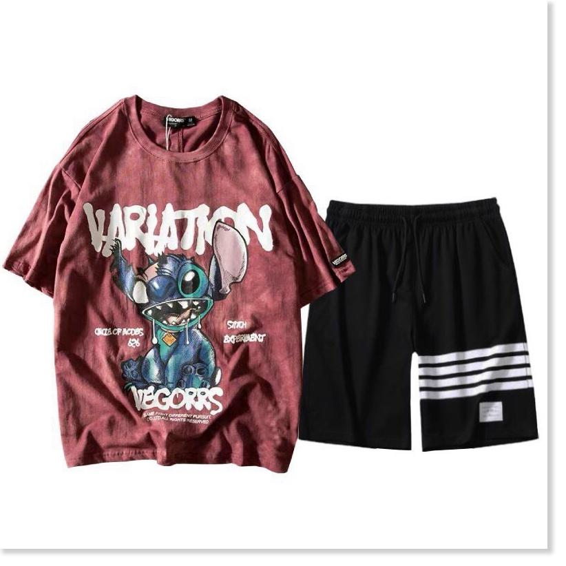 SET BỘ THUN HÈ HOẠ TIẾT HOẠT HÌNH SIÊU CHẤT CỰC HOT HÈ