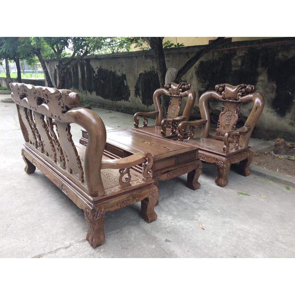 Bàn ghế Minh Quốc Đào gỗ mun