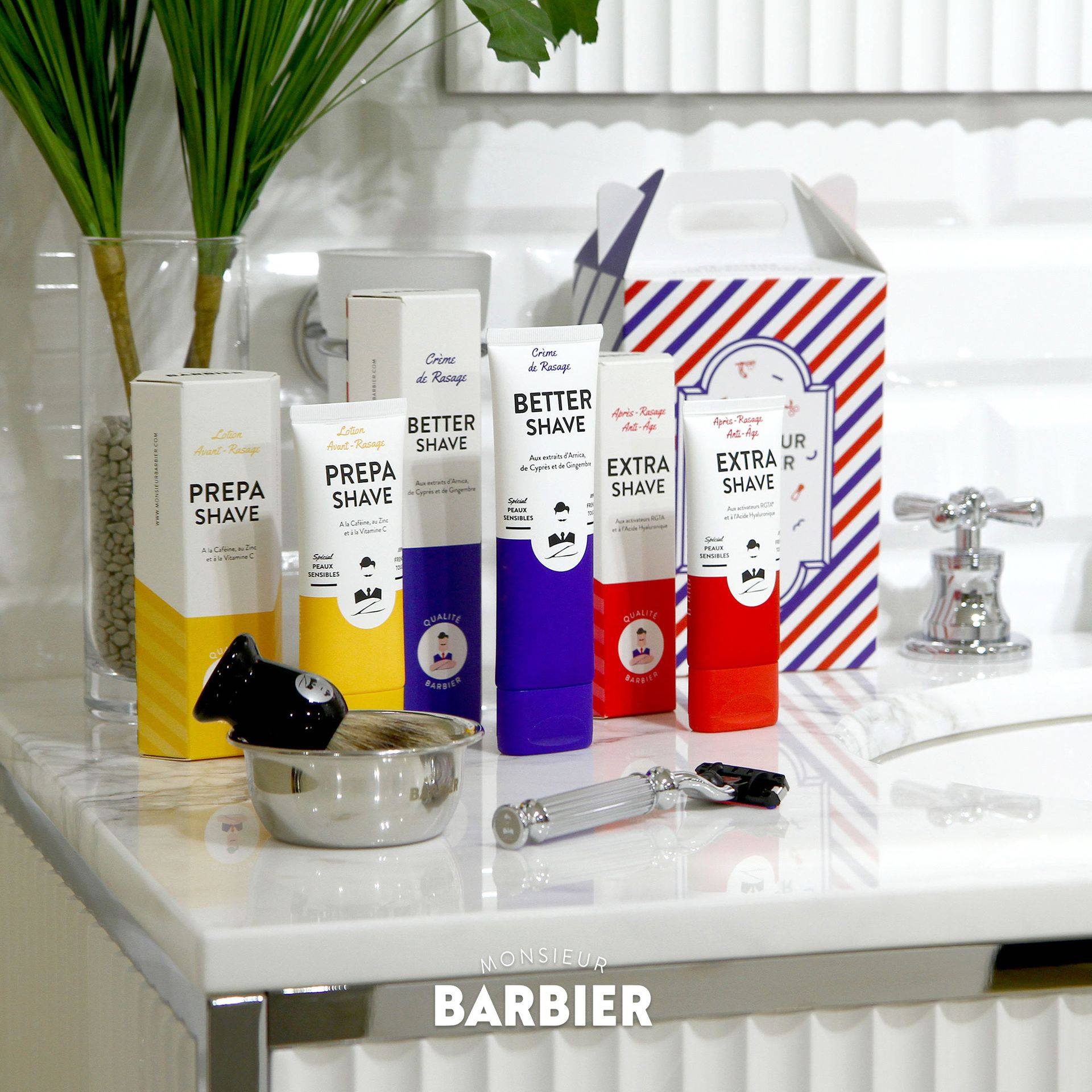 Bọt cao râu ngăn ngừa lão hóa thiên nhiên dành cho nam Monsieur Barbier