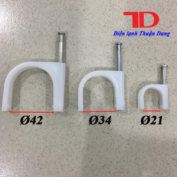 Đinh móc ống nước, dây điện phi 34
