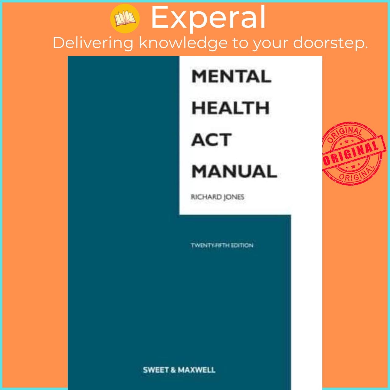 Sách - Mental Health Act Manual by Richard Jones (UK edition, paperback)