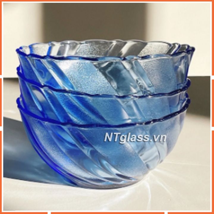 Chén Beau Rigave Xanh Biển 12 cm Thủy tinh cường lực cao cấp Pháp