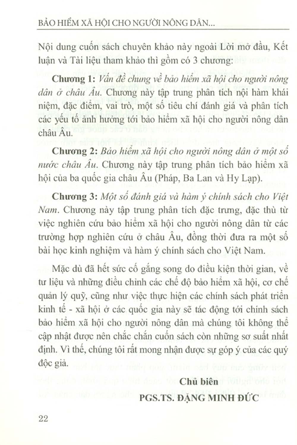 Bảo Hiểm Xã Hội Cho Người Nông Dân Ở Một Số Nước Châu Âu - Lý Luận Và Thực Tiễn