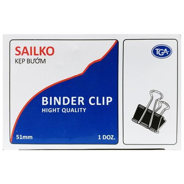 Hộp 12 Kẹp Bướm 51mm Sailko