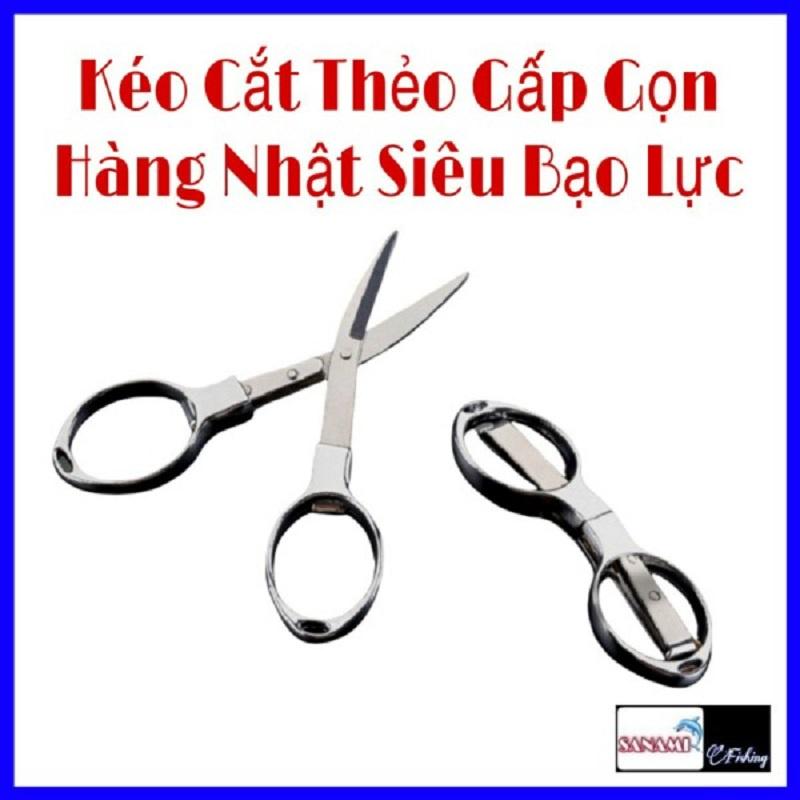 Kéo Cắt Dây Câu Cá Hình Số 8 SPK-44 Sanami Fishing ..Gấp Gọn Tiện Lợi Bằng Thép Không Gỉ