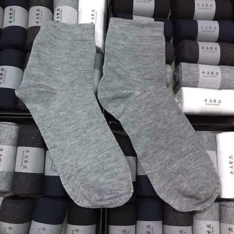 Hộp 10 đôi tất nam cổ ngắn hoặc cổ cao sợi tre thiên nhiên
