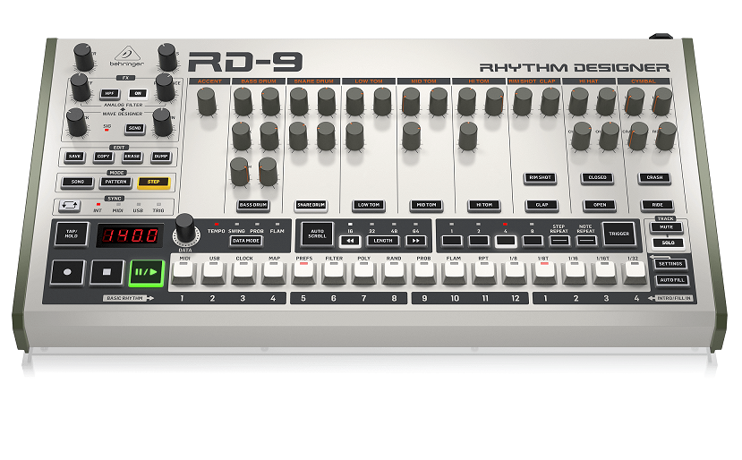 Behringer RHYTHM DESIGNER RD-9 Drum Machines-Hàng Chính Hãng