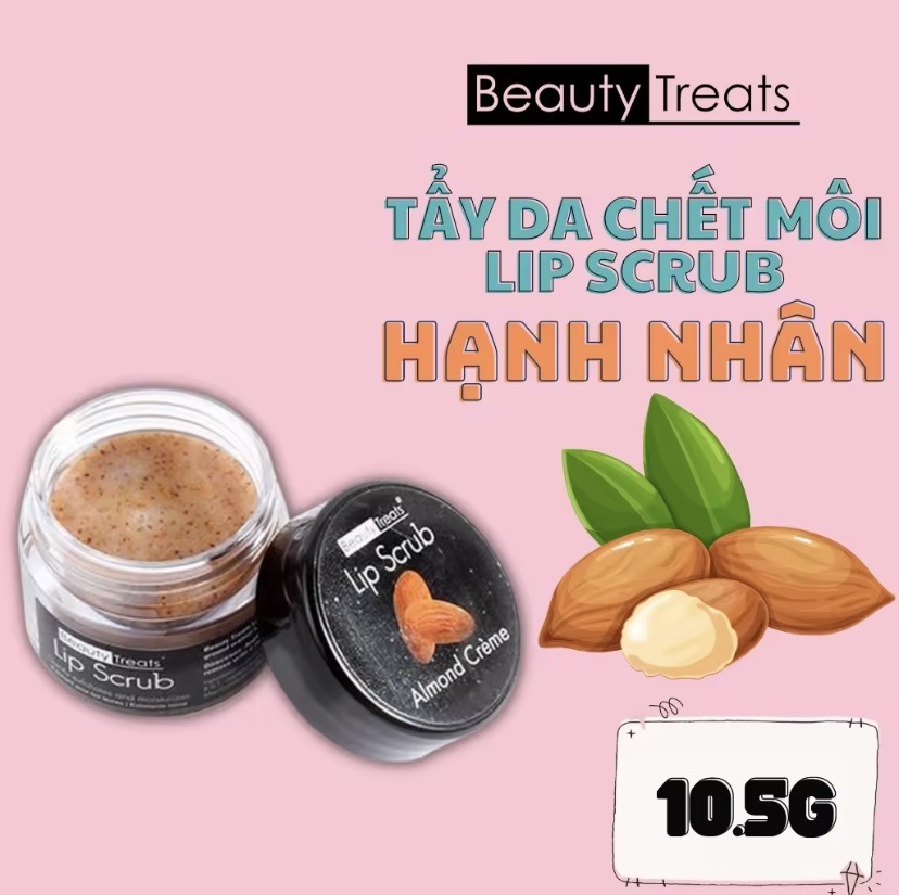 Tẩy Tế Bào Chết Môi Lip Scrub Beauty Treats 10.5g Dưỡng Môi Sáng Mịn