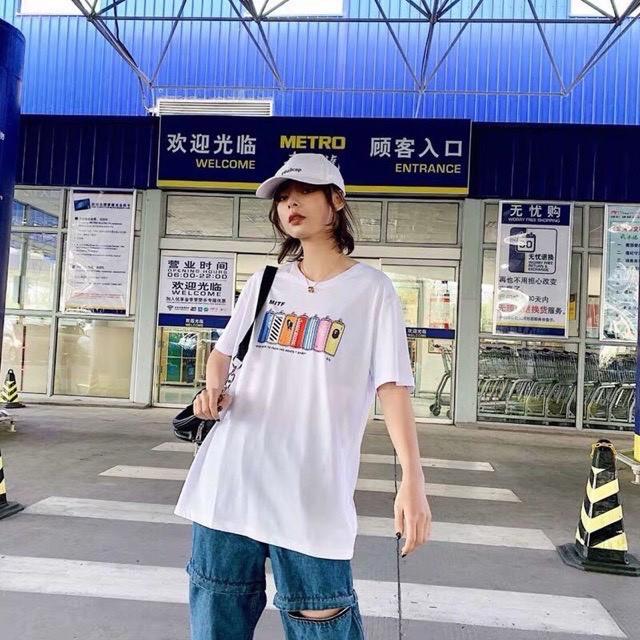 Áo Thun Nữ, Áo Thun Form Rộng, Tay Lỡ