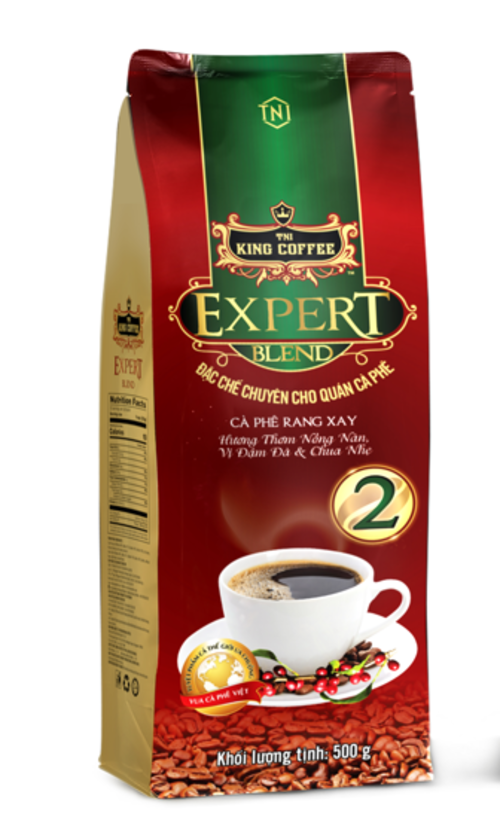 Combo 5 Cà Phê Rang Xay Expert Blend 2 KING COFFEE - Túi 500g + tặng 1 túi Expert cùng loại