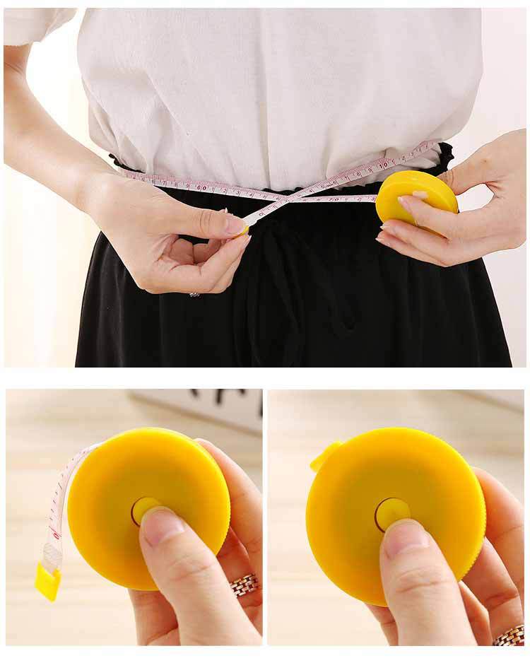 Cuộn Thước Dây 150cm , Cuộn Rút Mini Nhỏ Gọn, Đo May Đồ, Đo Kích Thước Ba Vòng, Đo Eo