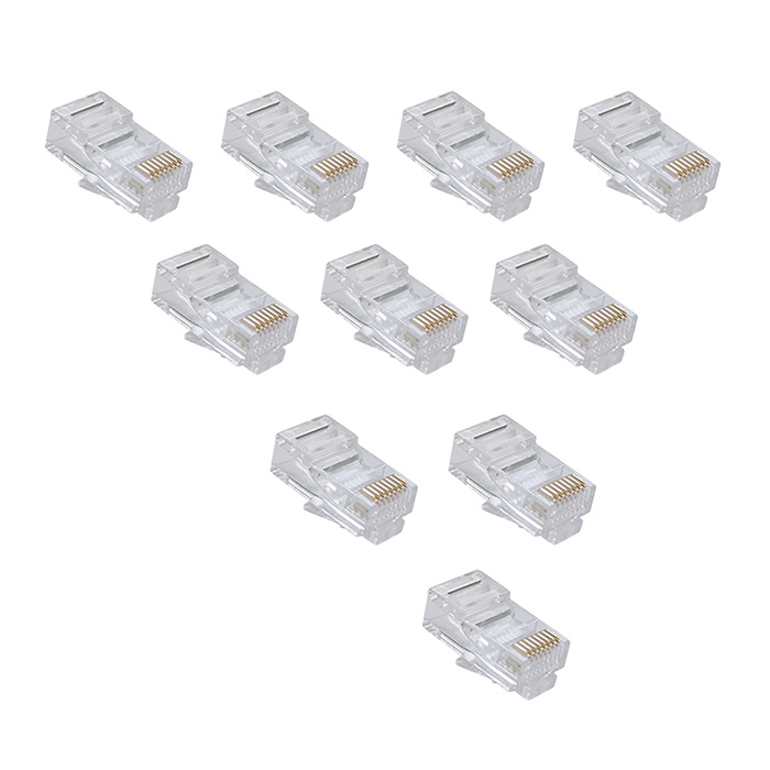 100 Đầu Mạng RJ45 Xuyên Thấu Pass Through