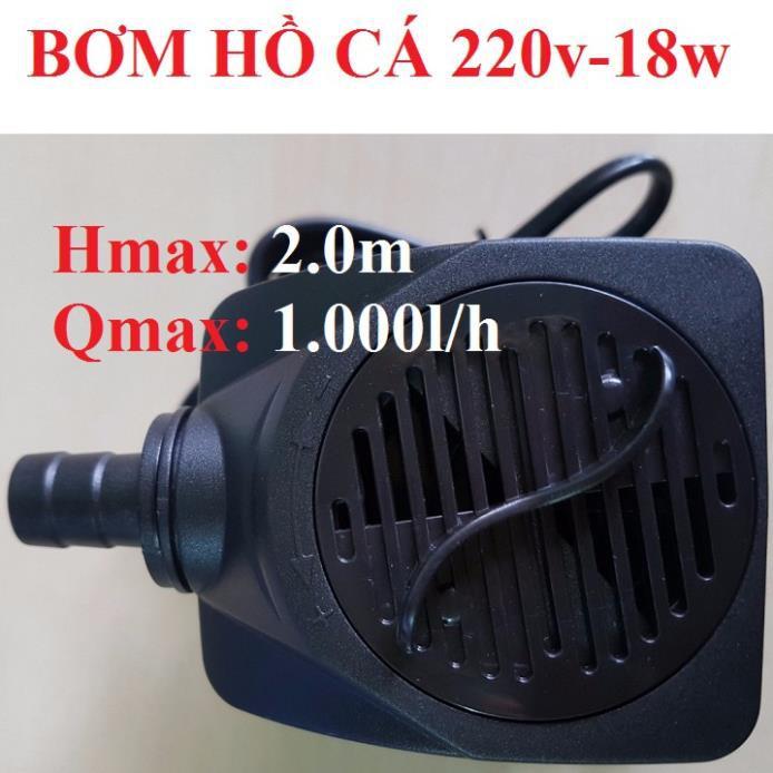 Bơm chìm hồ cá 220v: 3 loại 15w, 16w, 18w