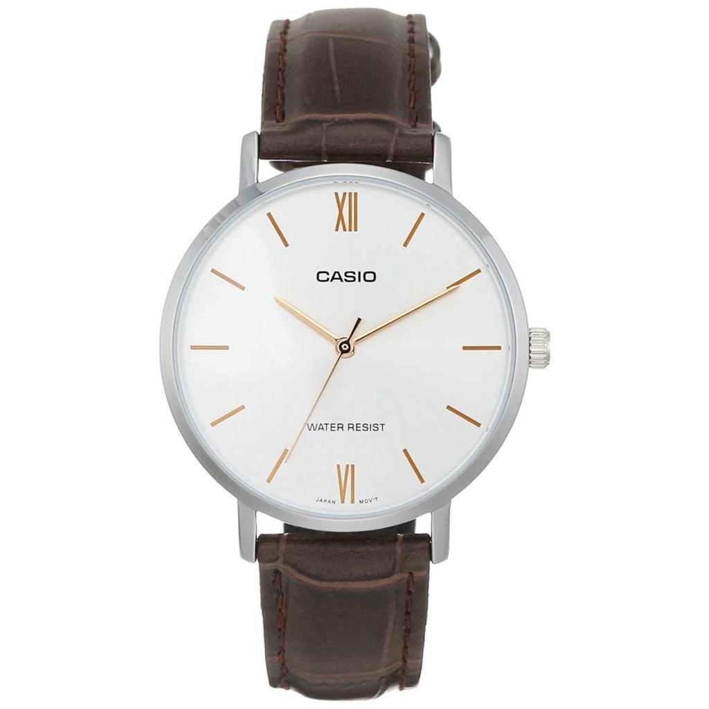 Đồng Hồ Casio Nữ Đồng Hồ Casio Chính Hãng LTPVT01L Dây Da Đủ Màu Fullbox