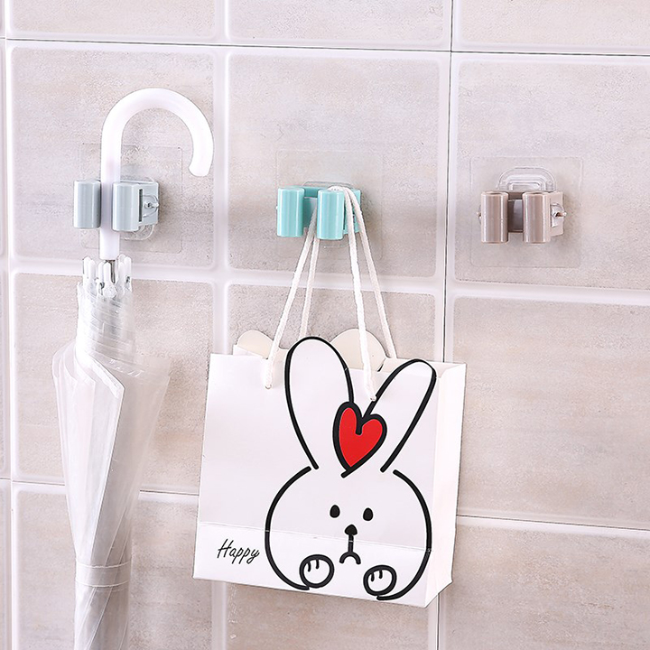 Móc treo chổi lau nhà và đồ dùng - Màu ngẫu nhiên