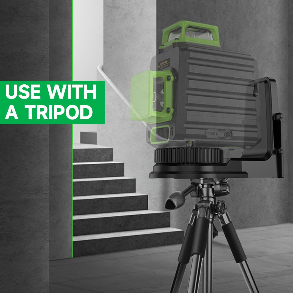 360°Rotating Bracket Laser Level Adapter for Multiple Line Meter Wall Mounted Bracket with Strong Magnetic Field