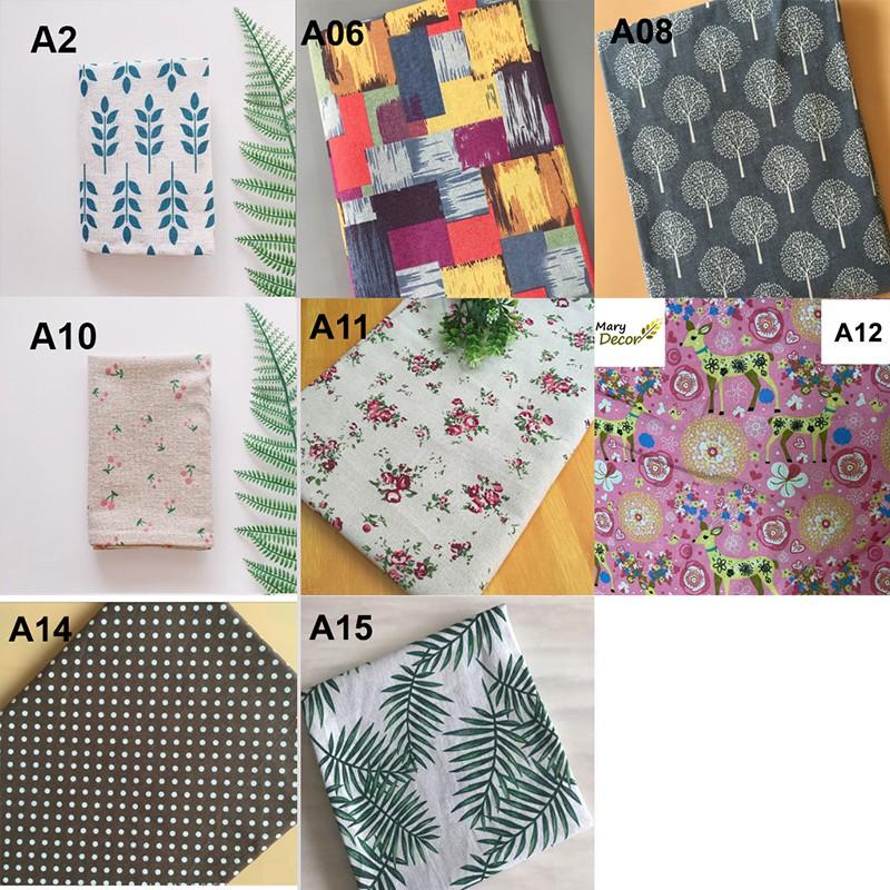 Vải Bố Canvas Decor Nhiều Mẫu Size 50x50cm Làm Phông Nền Chụp Ảnh, Làm Đồ Thủ Công, Khăn Trải Bàn...