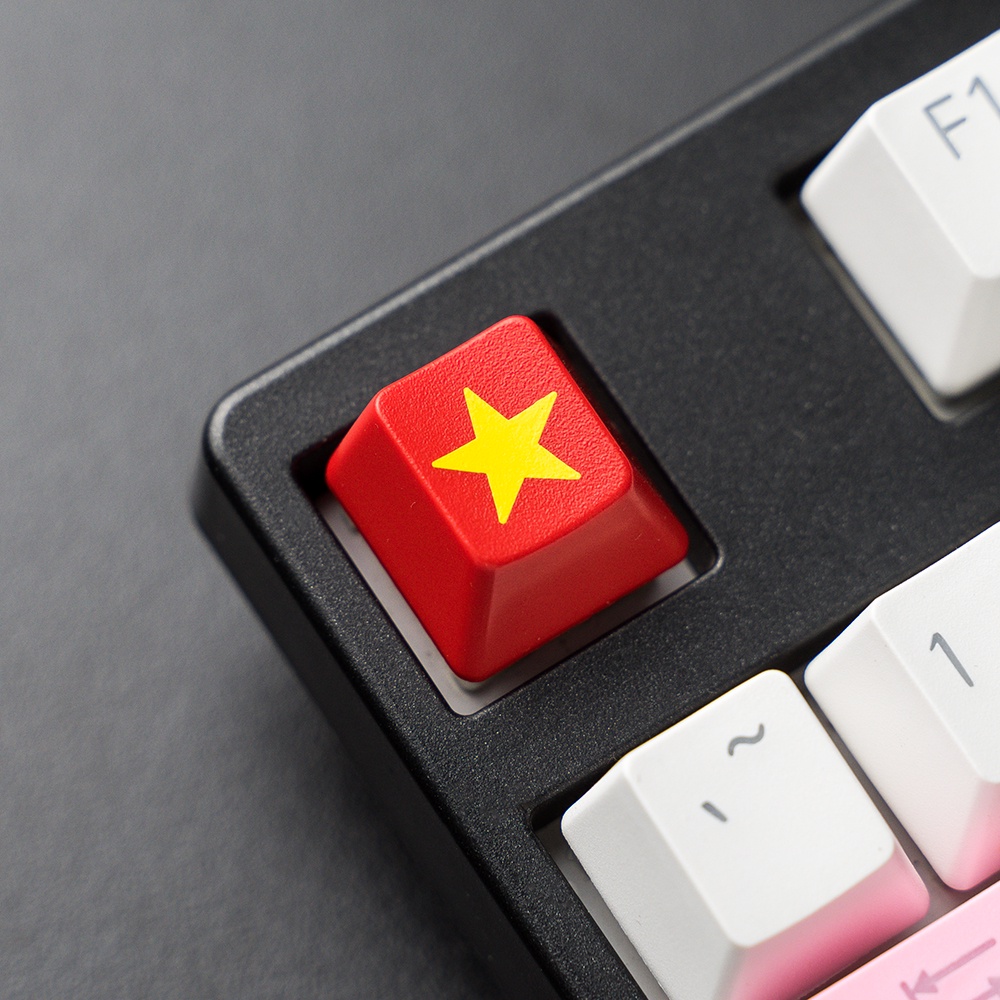 Keycap cờ đỏ sao vàng dành cho bàn phím cơ E-Dra - Nhựa ABS - Hàng chính hãng