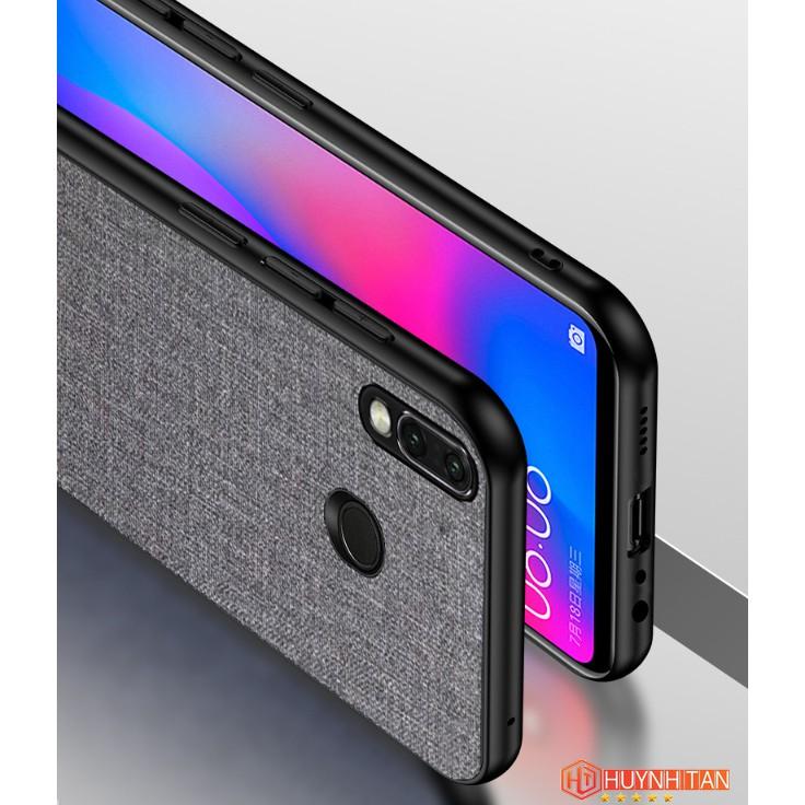 Ốp lưng Redmi Note 7, Note 7 Pro vân vải Jean chống bám vân tay, Nhiều màu