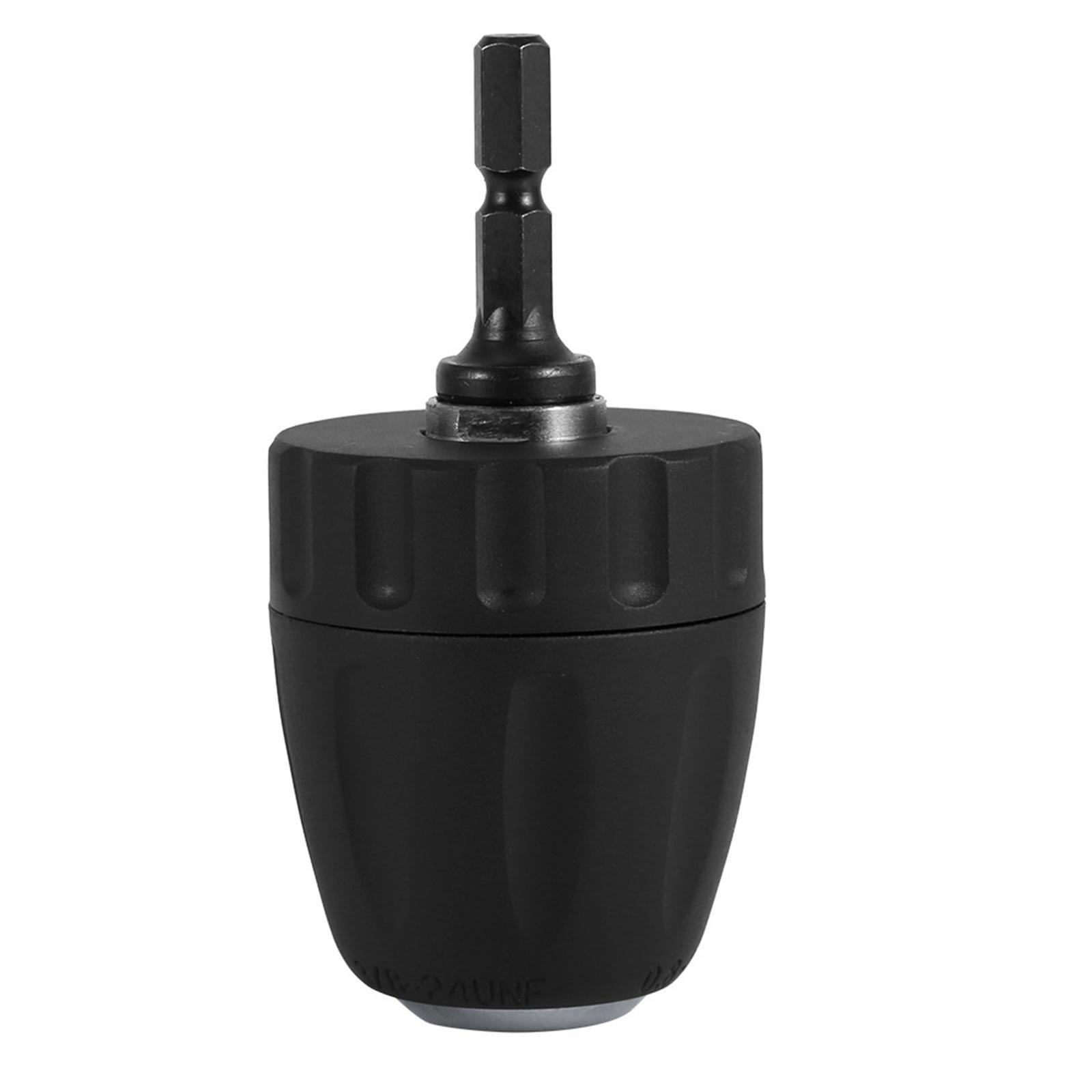 Keyless Mini Drill Chuck Adaptor 10mm Hex Shank for Micro Drill Bits for Cordless Screwdrivers Drills and Power DIY Tools