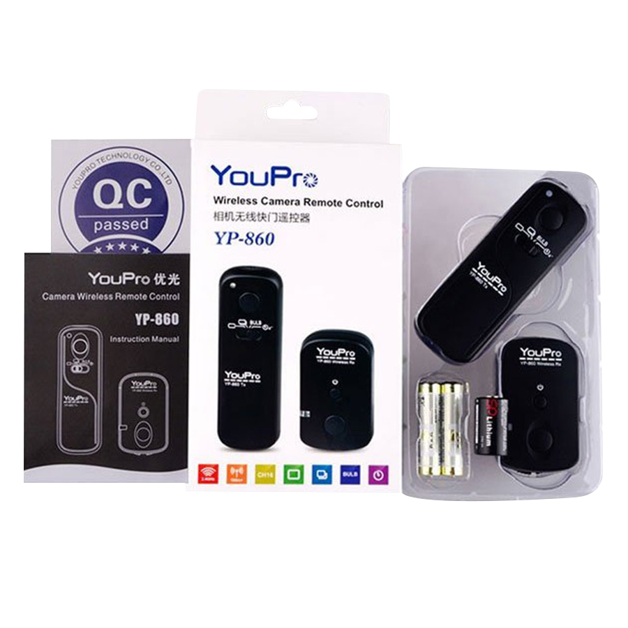 Remote Điều Khiển Máy Ảnh Youpro Yp-860/E3 2.4Ghz For Canon