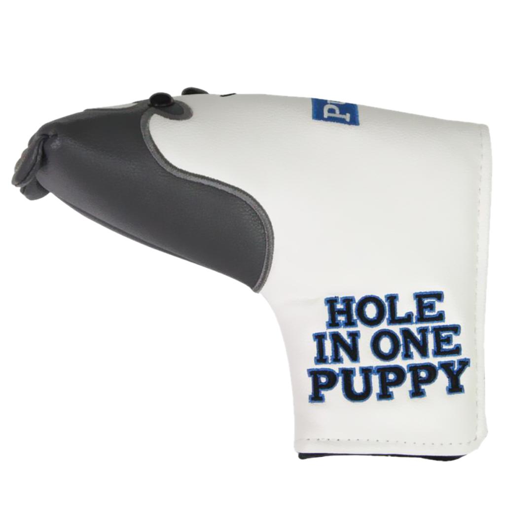 PU Leather Golf Blade Putter Head Cover Protector Bag Sleeve Huskie Shape